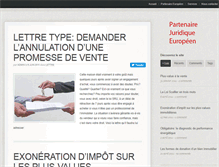 Tablet Screenshot of juridique.partenaire-europeen.fr